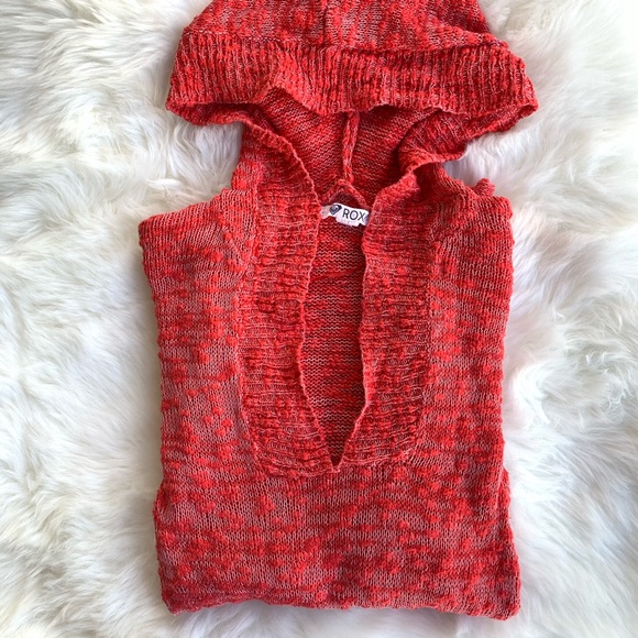 Roxy Warm Heart Hooded Poncho Sweater - Picture 3 of 6